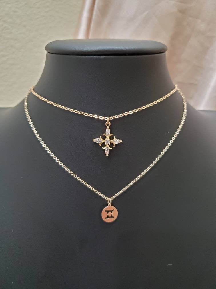 14K Gold Plated Vintage Cross Necklace