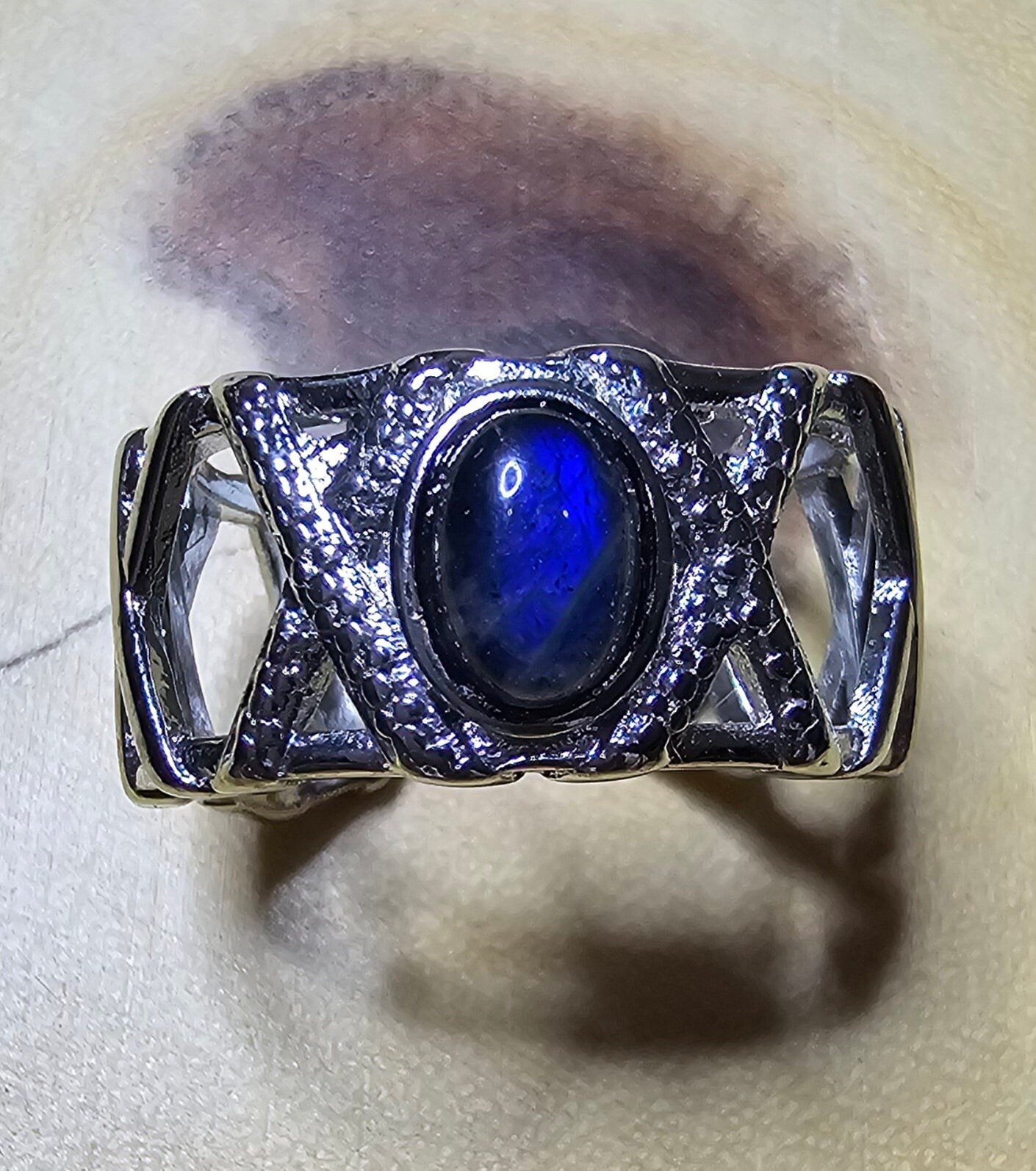 Labradorite Stone Rings - Boho Hippie Style