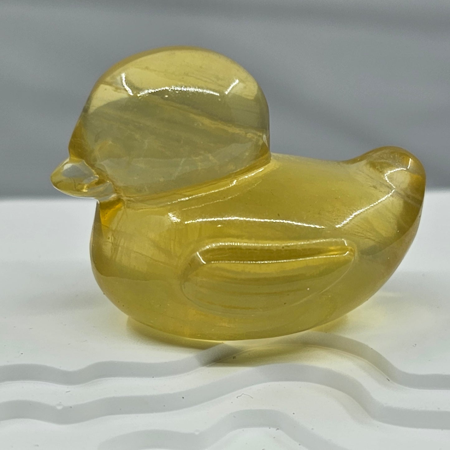 FengShui House Decoration > Natural Fluorite Stone > Yellow Duck > In house decoration
