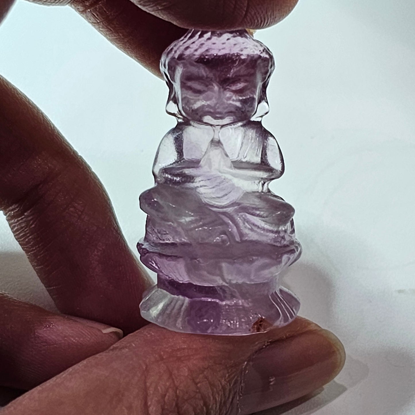 FengShui House Decoration > Natural Forite Stone Baby Buddha Displays