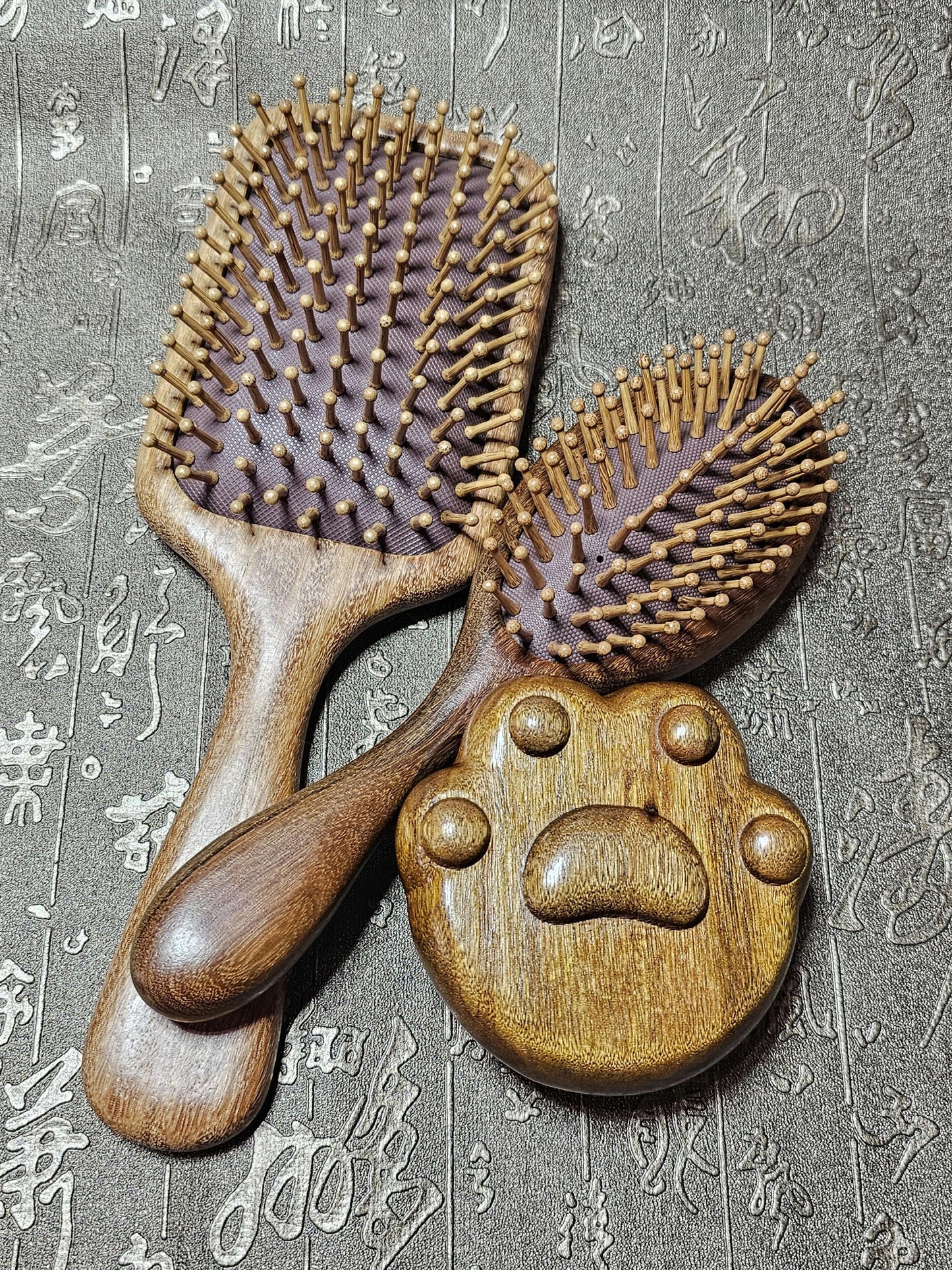 Sandalwood Cushion Comb, Massage Comb, Wood Comb