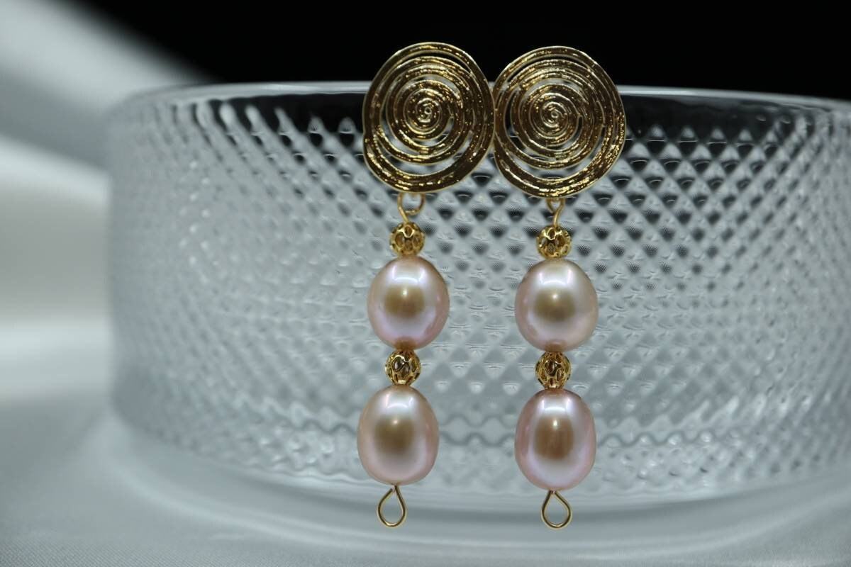 Real Pearl Earrings, Silver Earrings, Vintage Earrings, Wedding Earrings, Girly Earrings, French Style Earrings