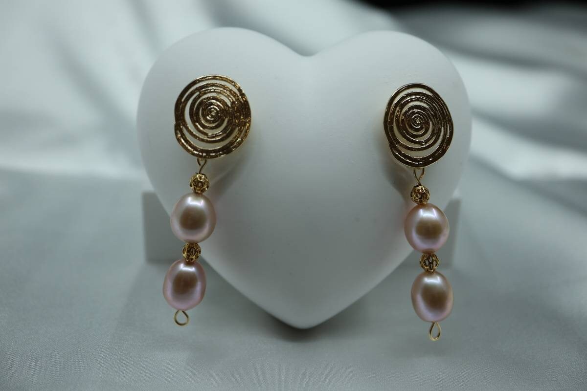Real Pearl Earrings, Silver Earrings, Vintage Earrings, Wedding Earrings, Girly Earrings, French Style Earrings