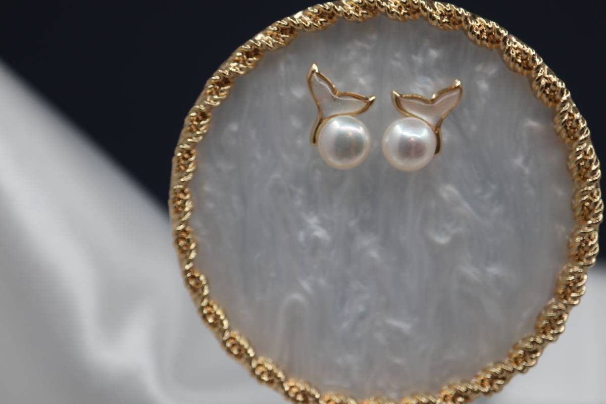 Earrings, Stud Earrings, Real Pearl Earrings, Wedding Earrings, Silver Earrings, Bridal Jewelry , Birthday Gift, Anniversary Gift,