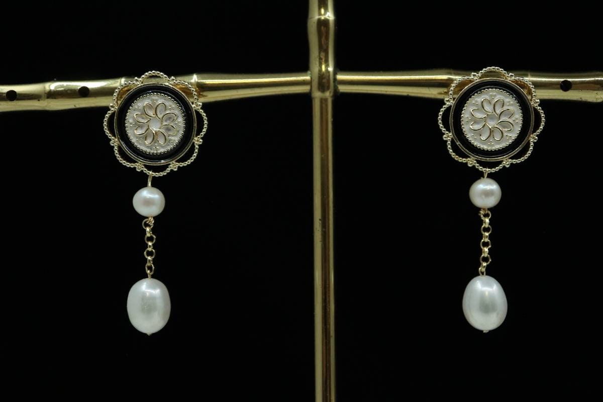 Earrings, Drop Earrings, Vintage Earrings, Pearl Earrings, Elegant Earrings, Wedding Earrings, Birthday Gift, Anniversary Gift