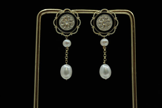 Earrings, Drop Earrings, Vintage Earrings, Pearl Earrings, Elegant Earrings, Wedding Earrings, Birthday Gift, Anniversary Gift