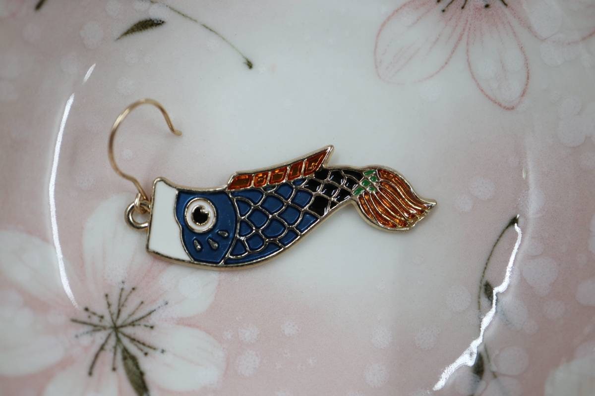 Koi Fish Earrings, 14k Gold Earrings, Lucky Charm