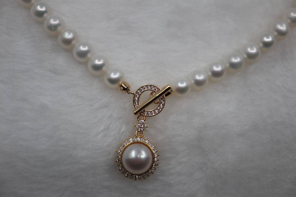 Pearl Necklace，Vintage Style Jewelry, Bridal Jewelry