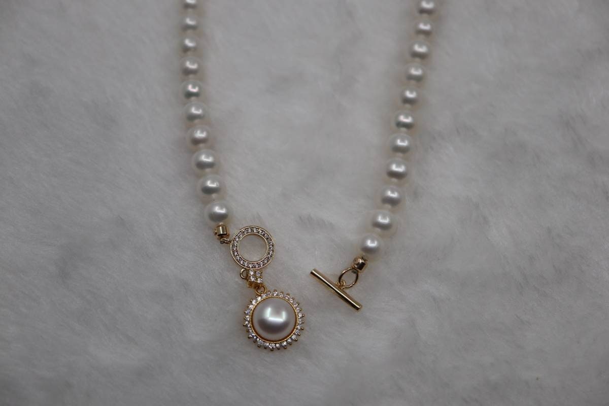Pearl Necklace，Vintage Style Jewelry, Bridal Jewelry