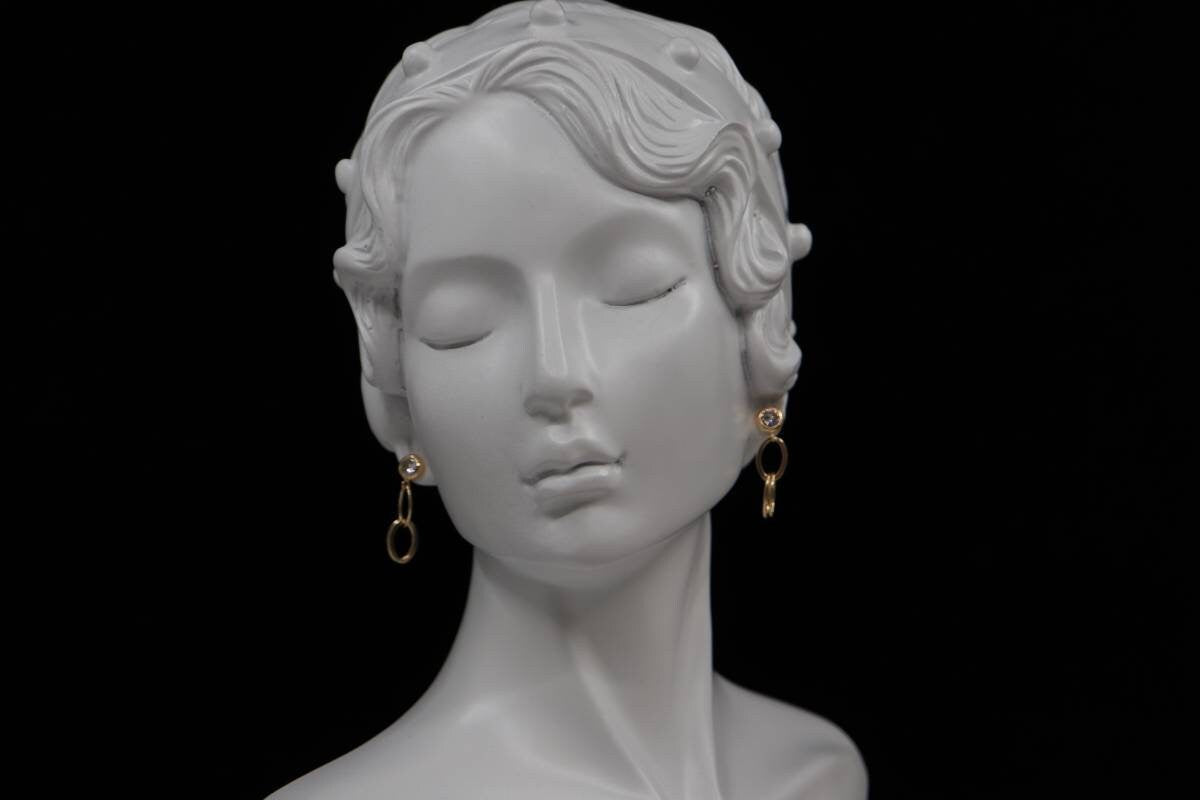 Fashion women gold earrings, Ear drops