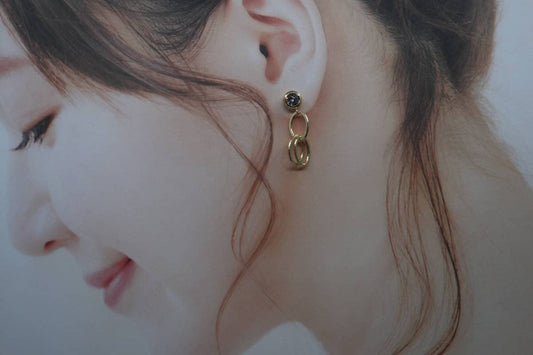 Fashion women gold earrings, Ear drops
