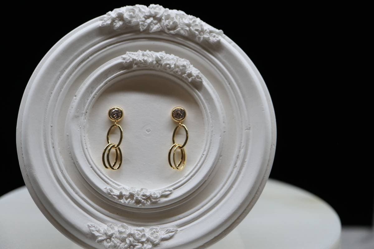 Fashion women gold earrings, Ear drops