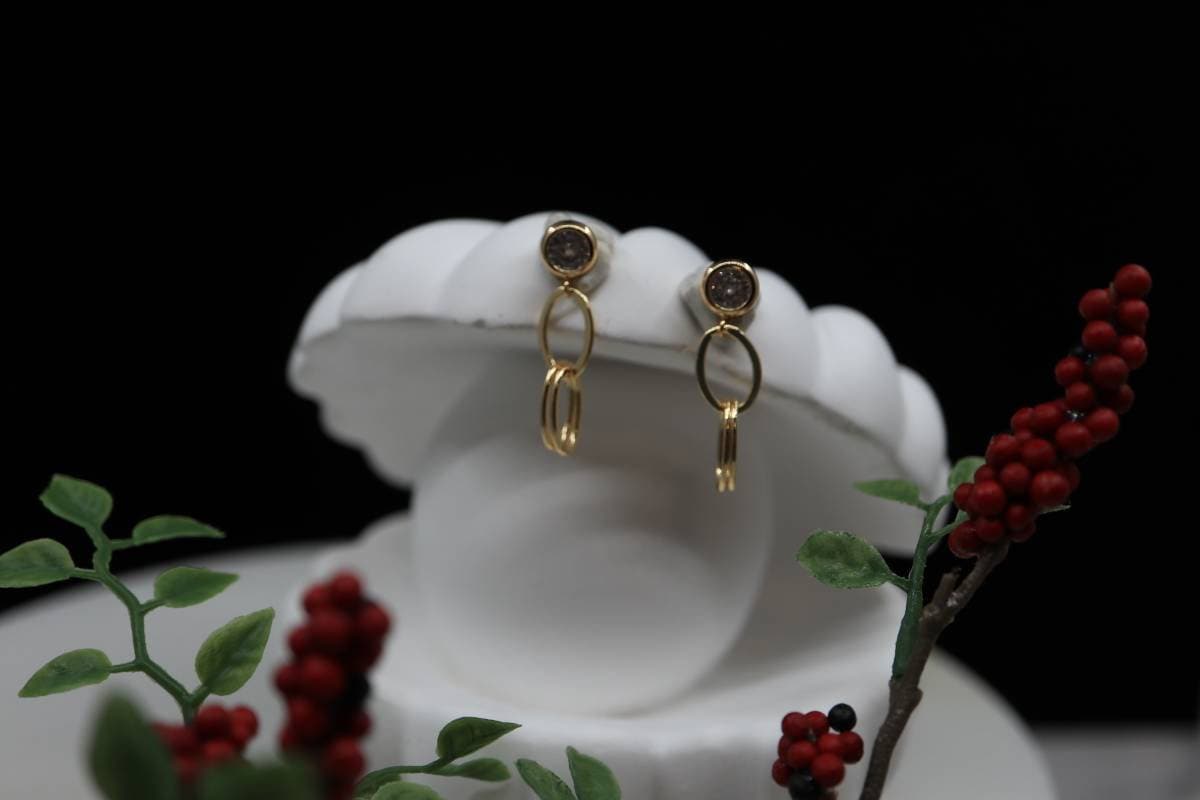 Fashion women gold earrings, Ear drops