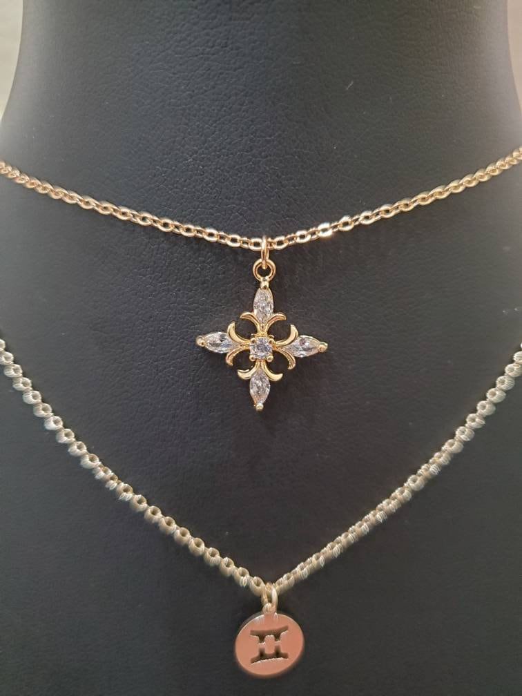 14K Gold Plated Vintage Cross Necklace