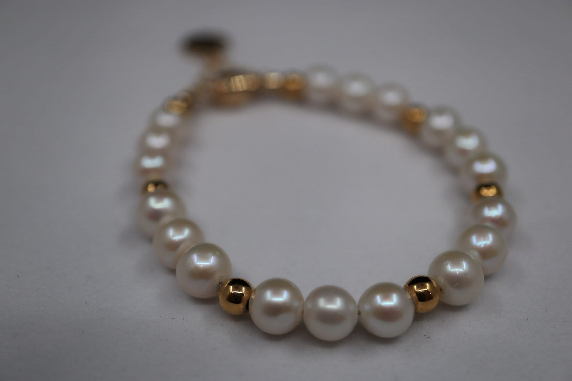 14K Gold and Pearl Bracelet