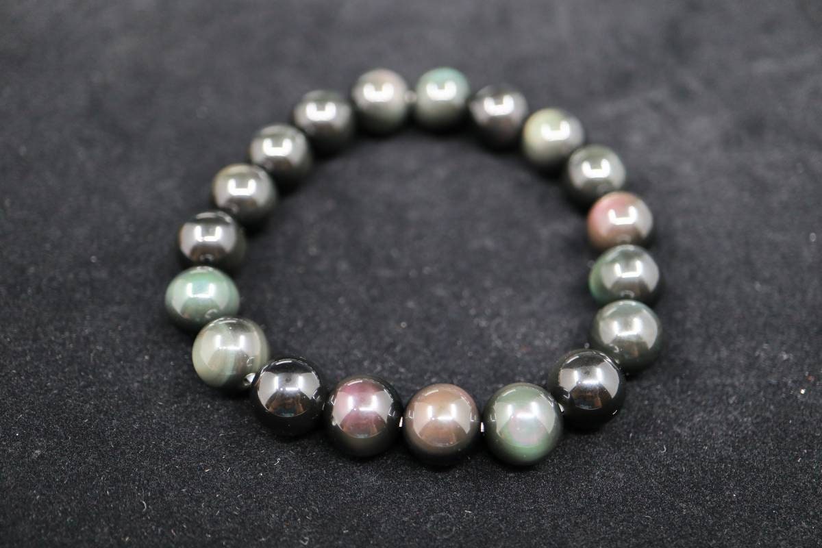 Rainbow Obsidian Crystal Bracelet
