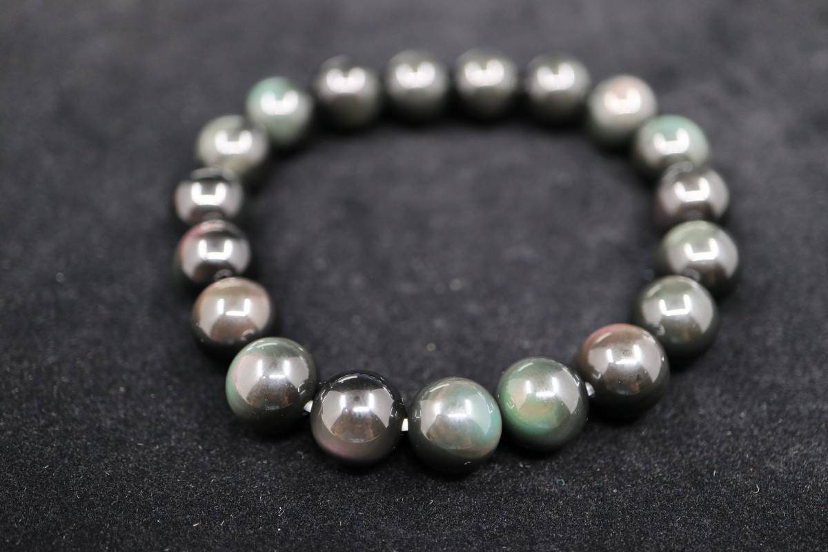 Rainbow Obsidian Crystal Bracelet