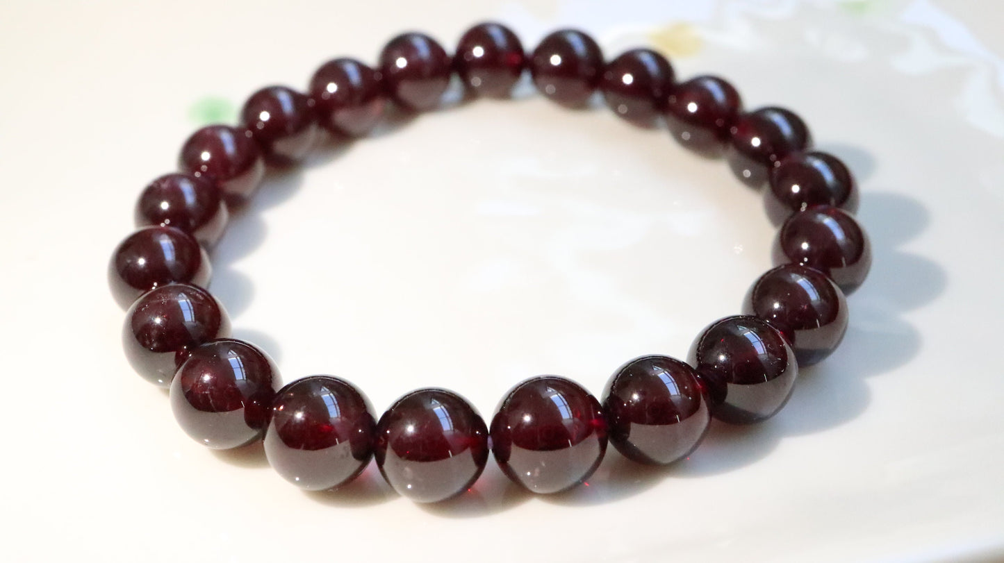Rhodolite Garnet Bracelet, High Quality Purple Garnet