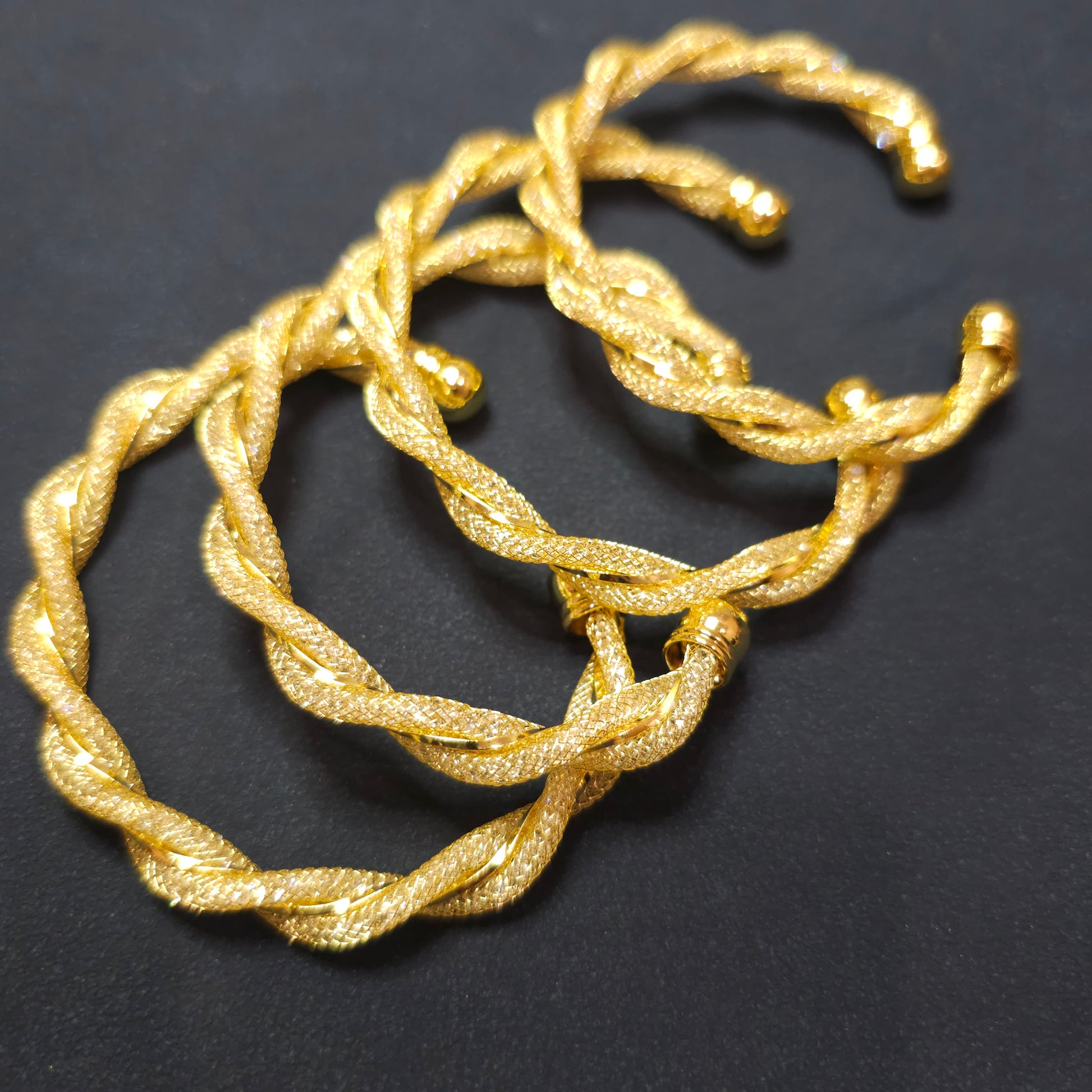 Gold Bangles Bracelet, 18k Gold Bracelet, Women Jewelry, Bridal Jewelry