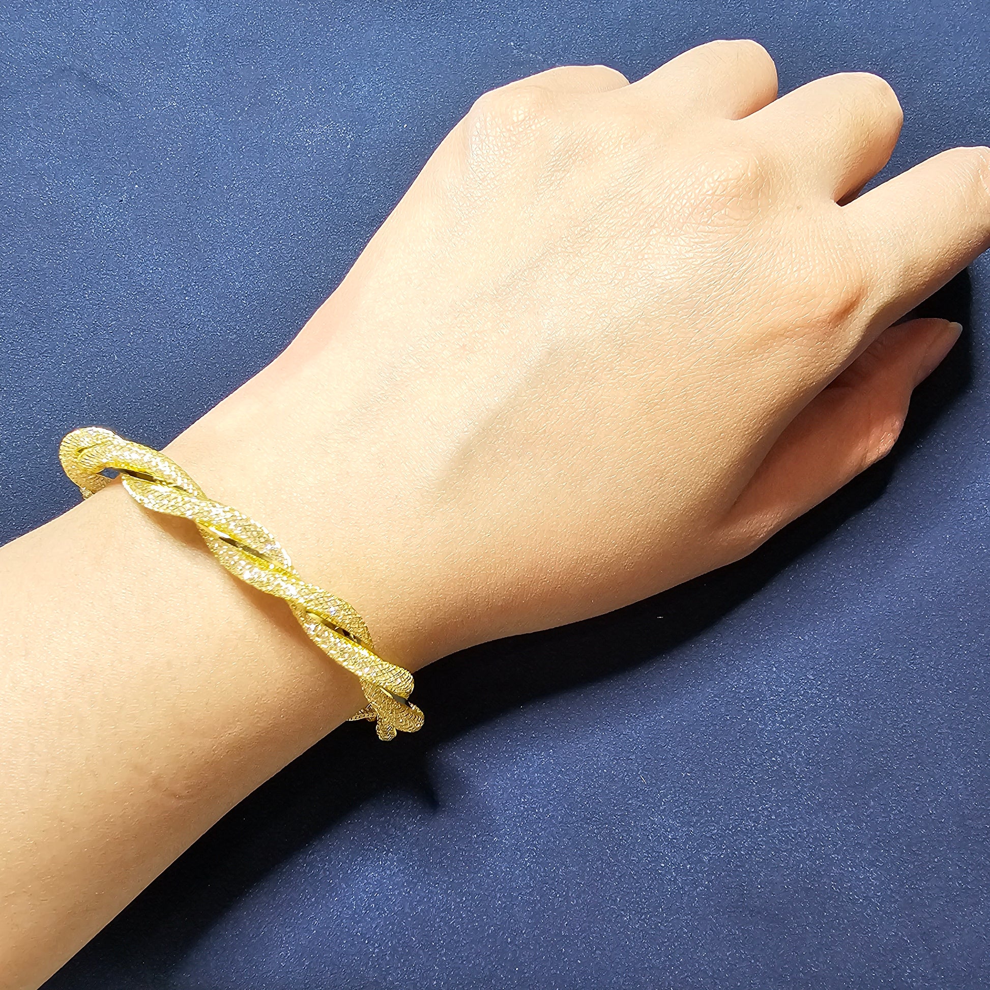 Gold Bangles Bracelet, 18k Gold Bracelet, Women Jewelry, Bridal Jewelry