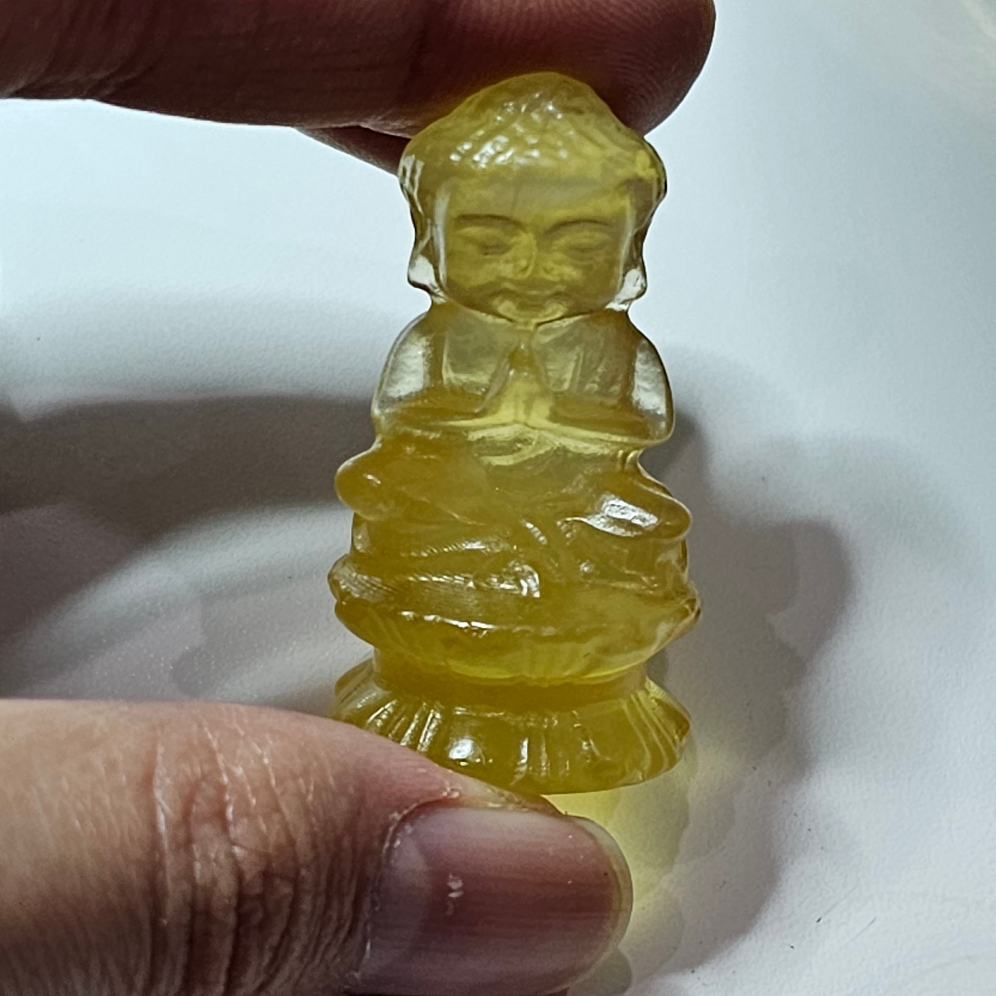 FengShui House Decoration > Natural Forite Stone Baby Buddha Displays