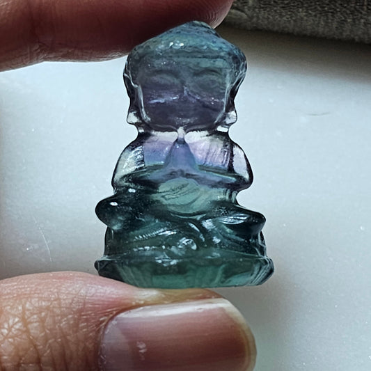 FengShui House Decoration > Natural Forite Stone Baby Buddha Displays
