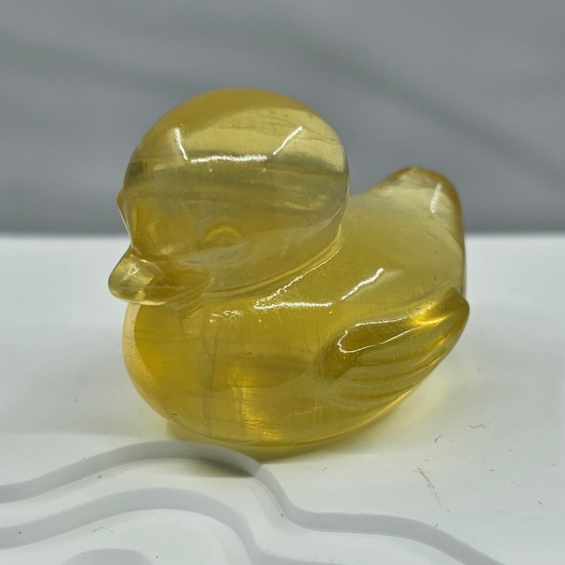 FengShui House Decoration > Natural Fluorite Stone > Yellow Duck > In house decoration