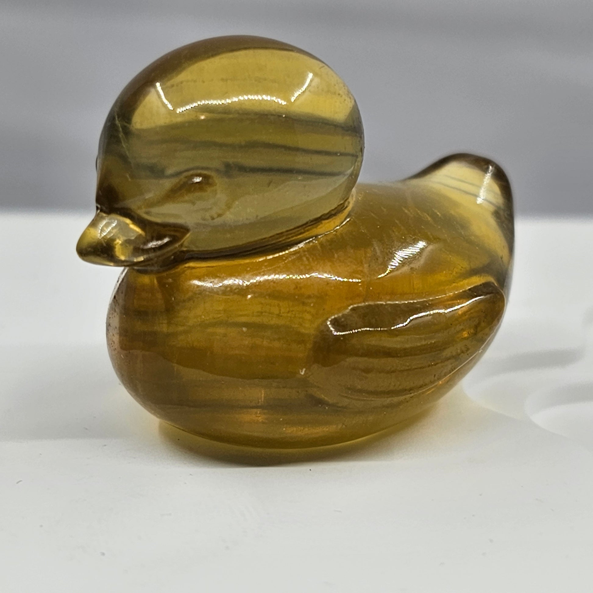 FengShui House Decoration > Natural Fluorite Stone > Yellow Duck > In house decoration
