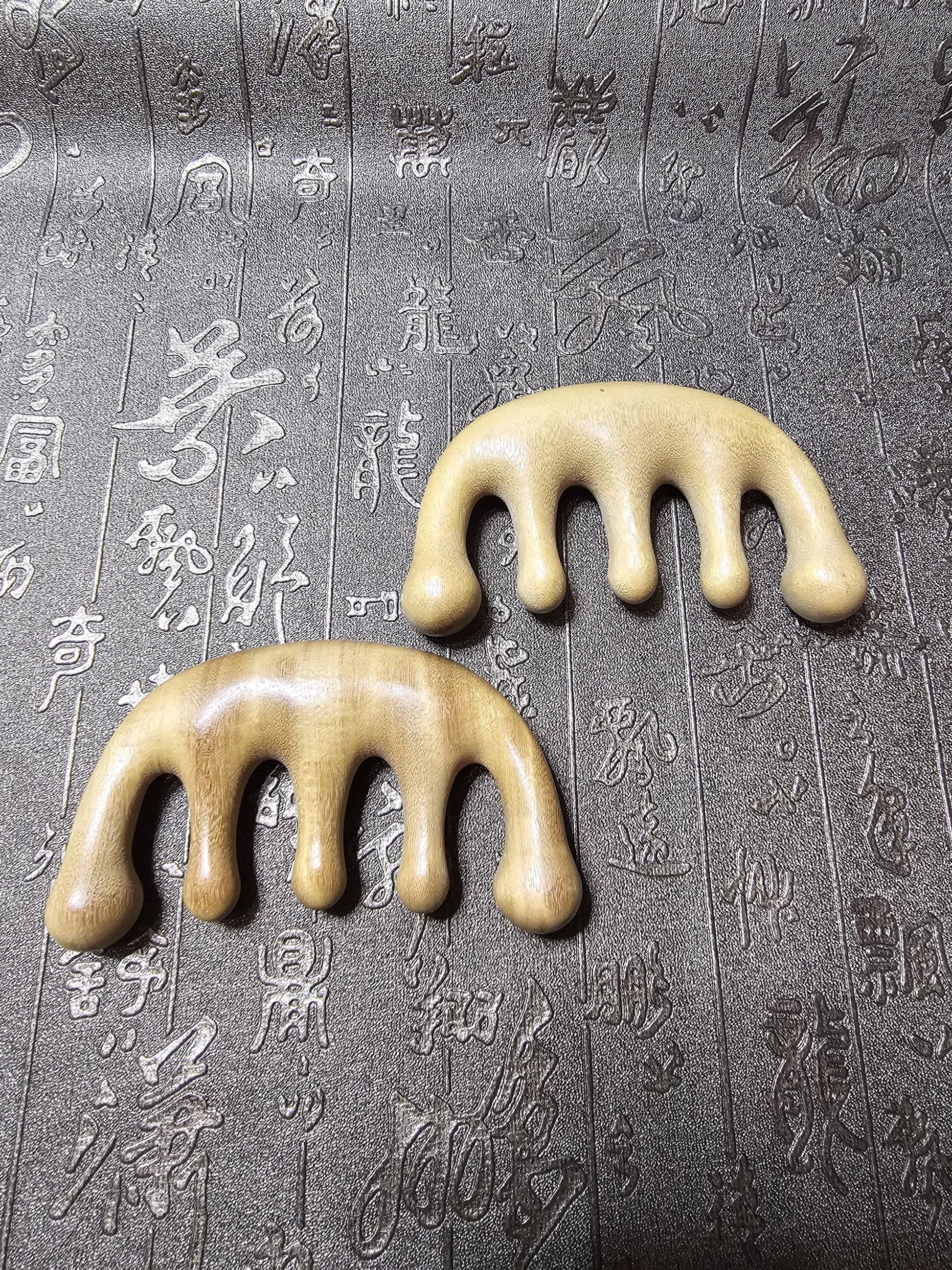 Sandalwood Massage Comb- Scalp, face and body- Multifunction Massage Comb