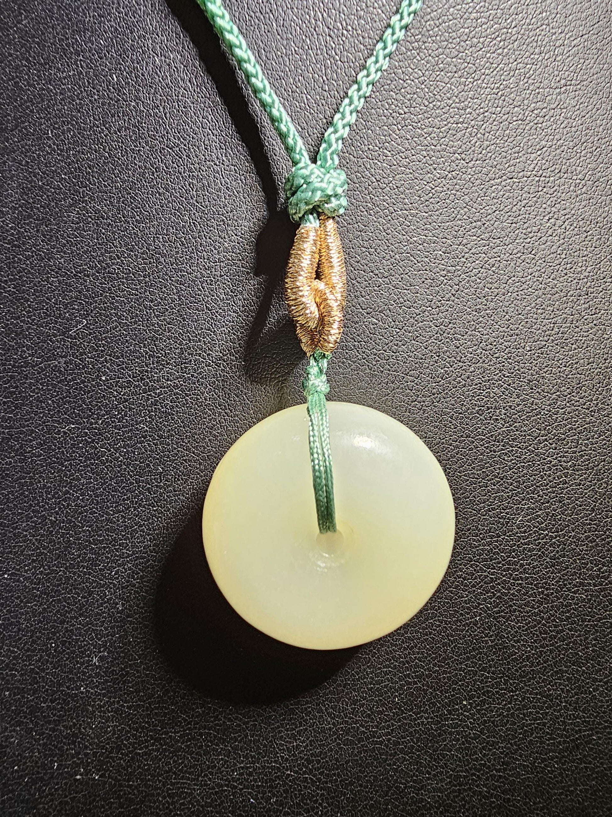 Donut Jade Pendant