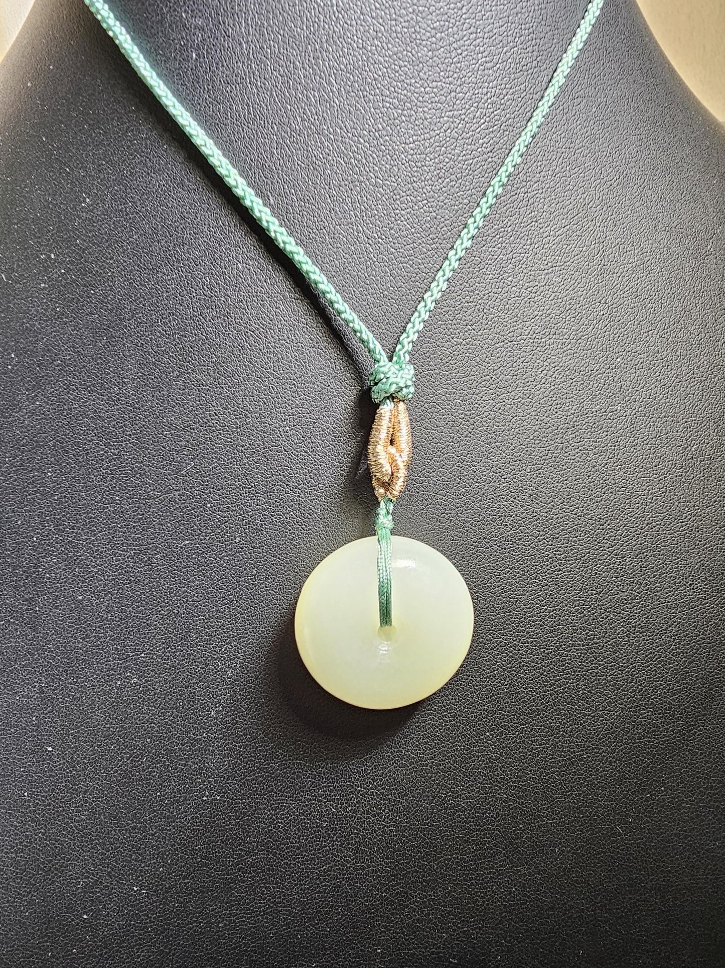 Donut Jade Pendant