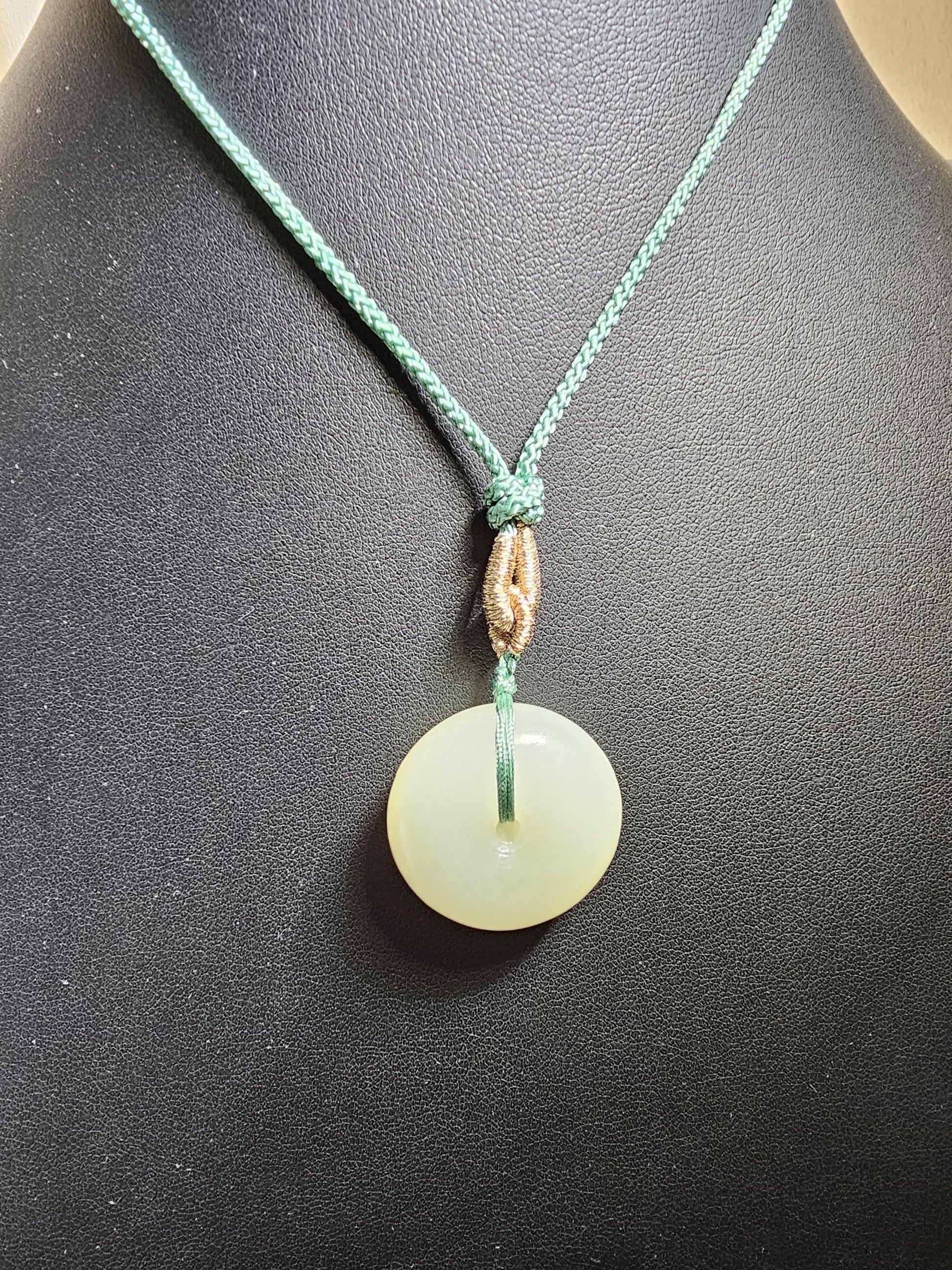 Donut Jade Pendant
