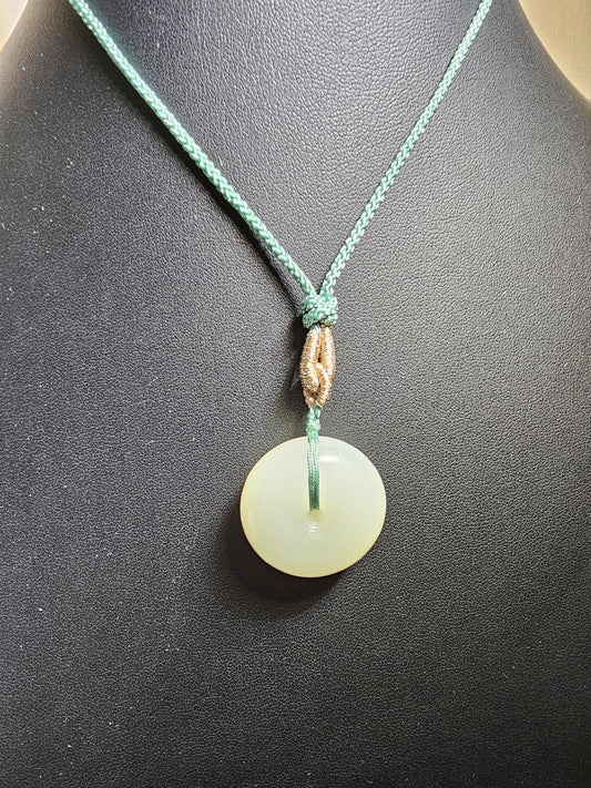 Donut Jade Pendant