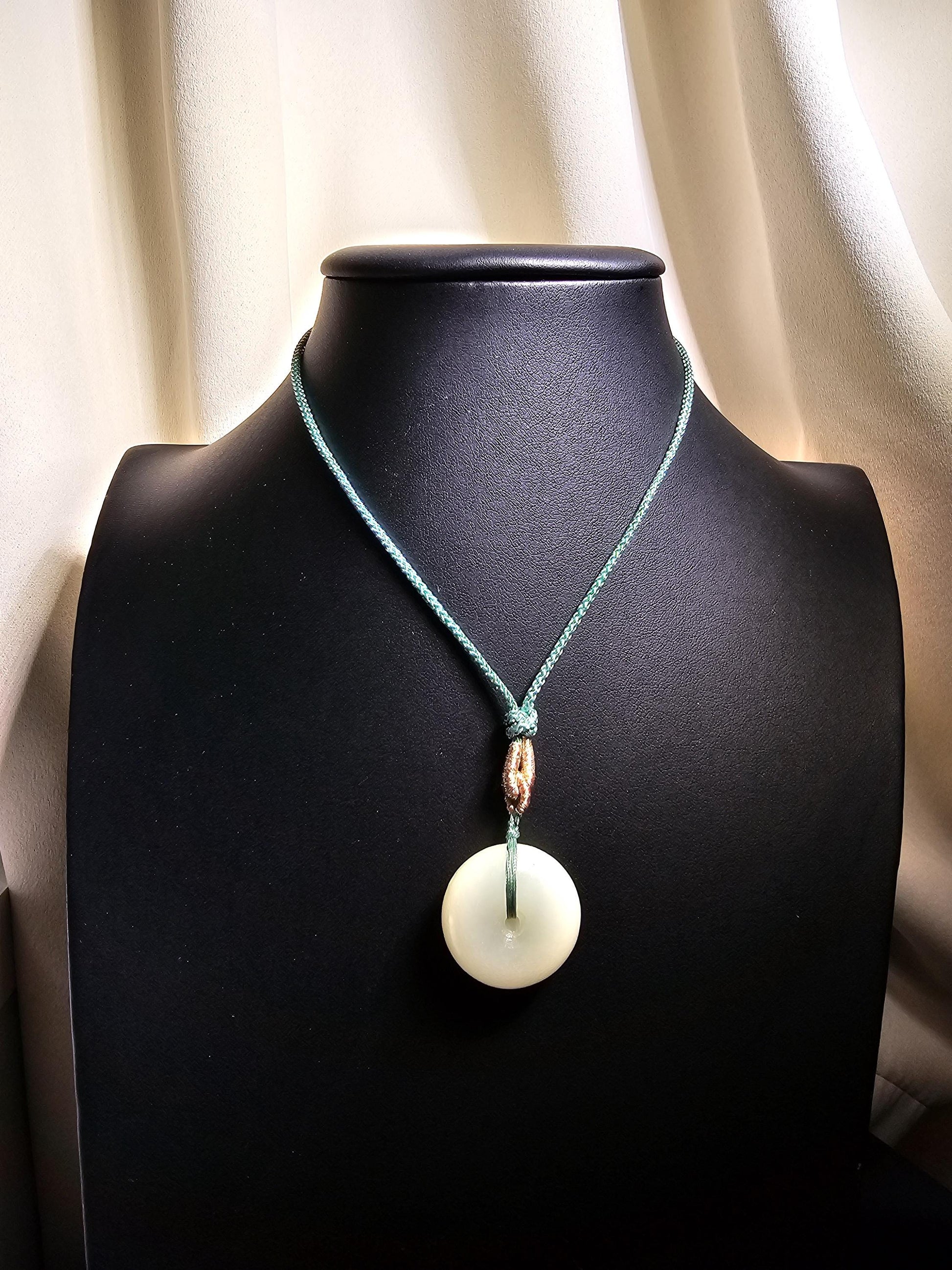 Donut Jade Pendant