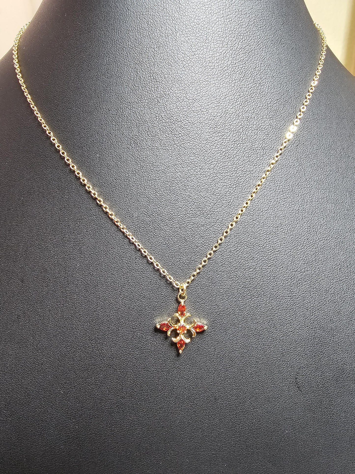 14K Gold Plated Vintage Cross Necklace