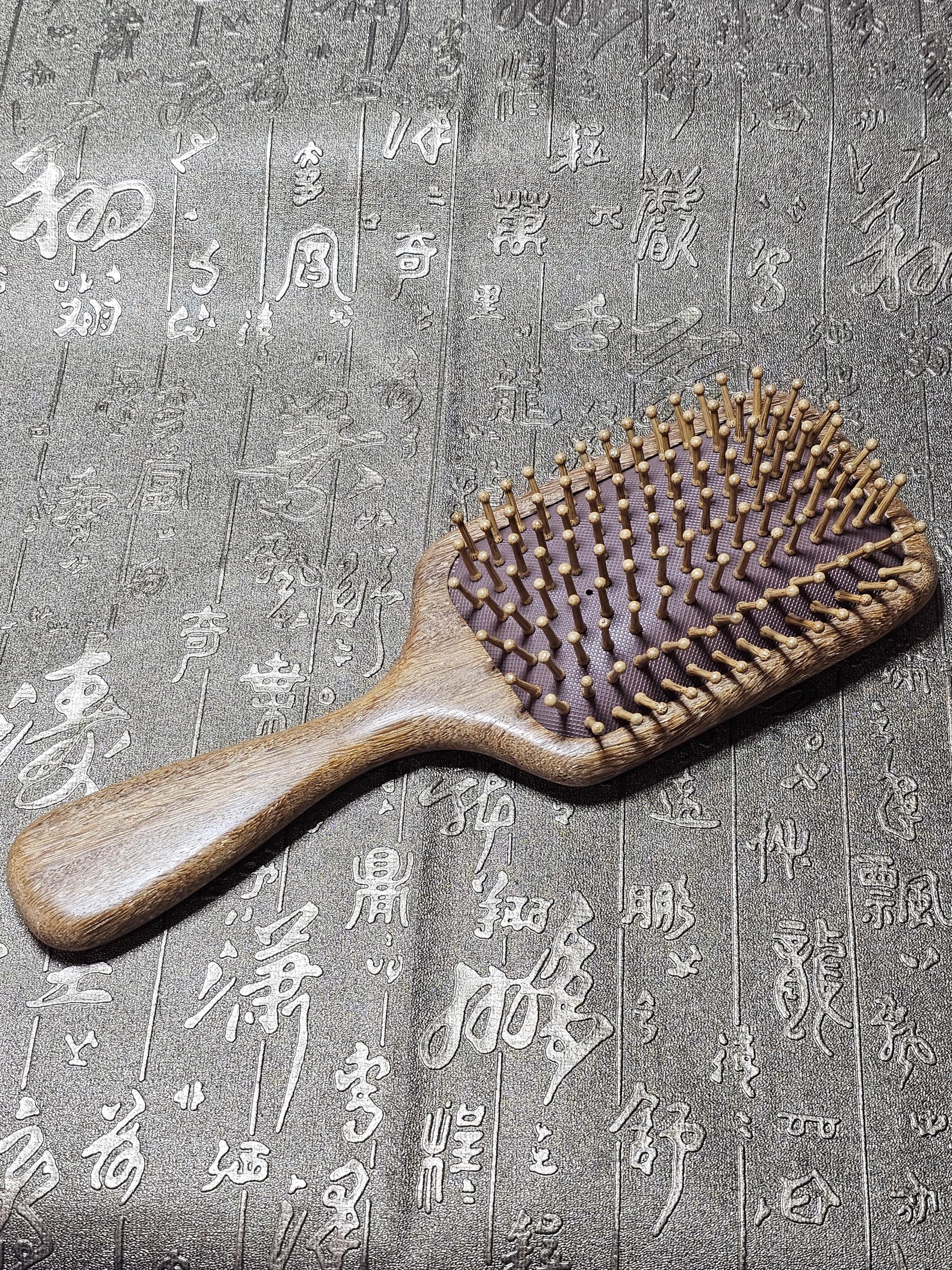Sandalwood Cushion Comb, Massage Comb, Wood Comb