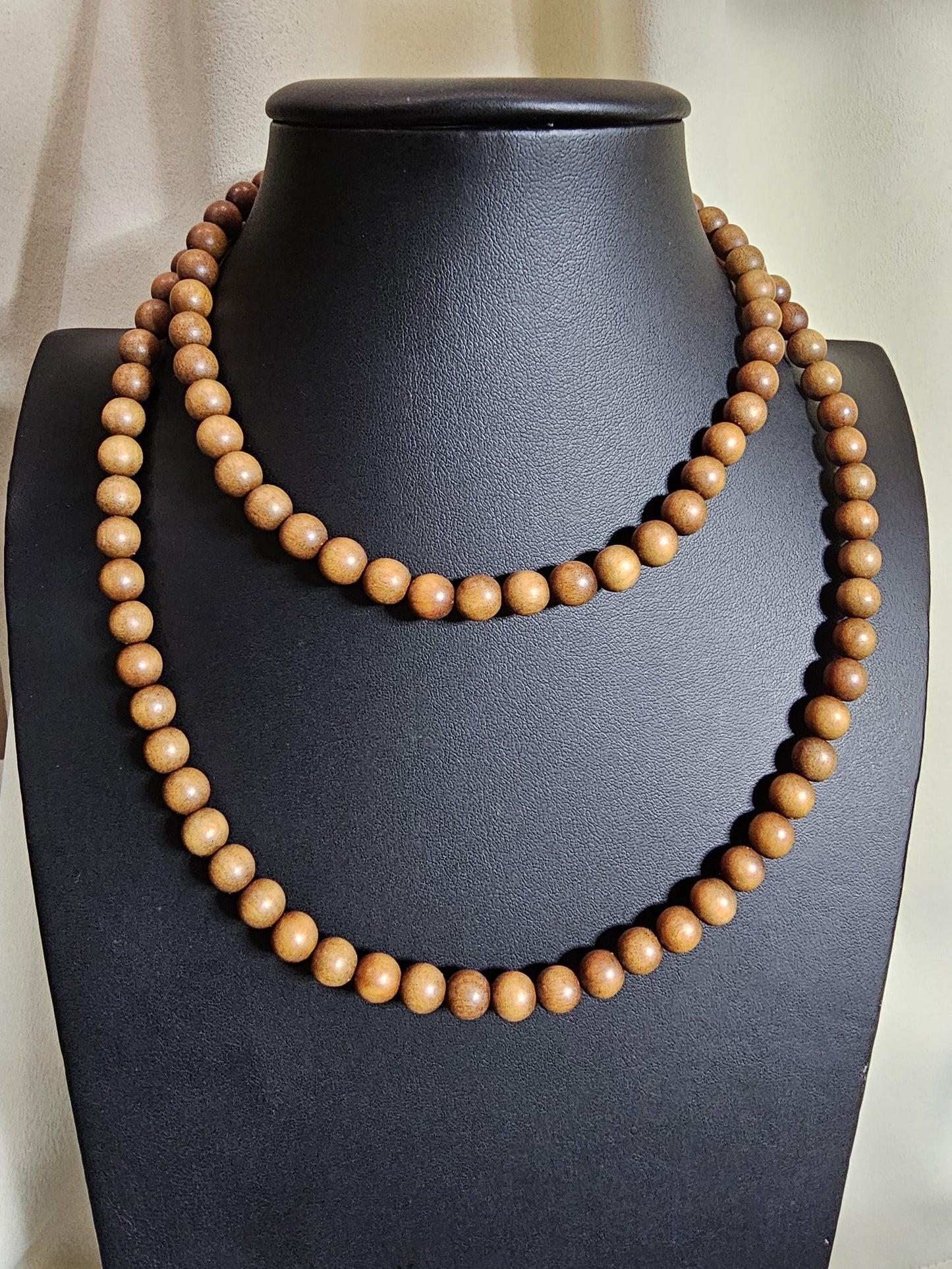 Sandalwood Necklace, Buddhist Bead, Fashion Accessories, Amora Wood