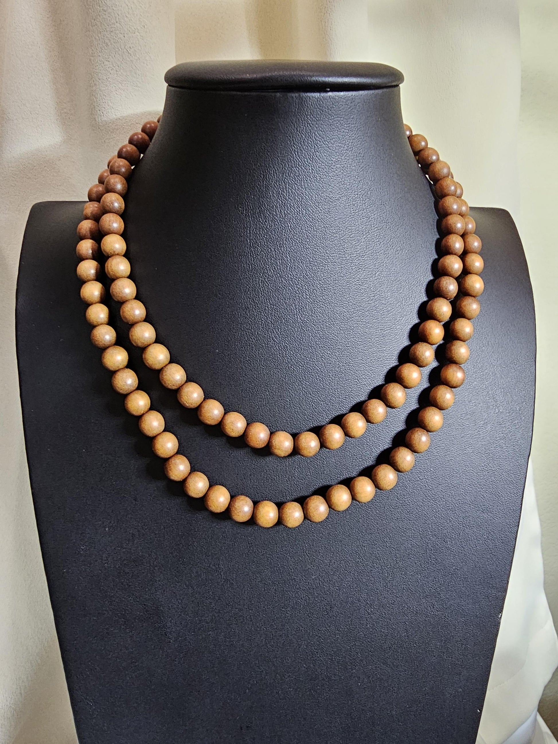 Sandalwood Necklace, Buddhist Bead, Fashion Accessories, Amora Wood