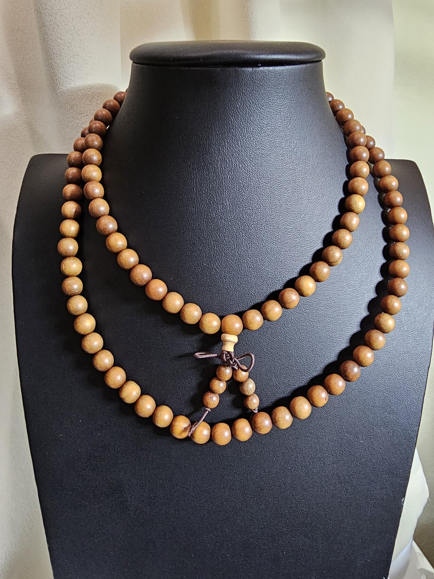Sandalwood Necklace, Buddhist Bead, Fashion Accessories, Amora Wood