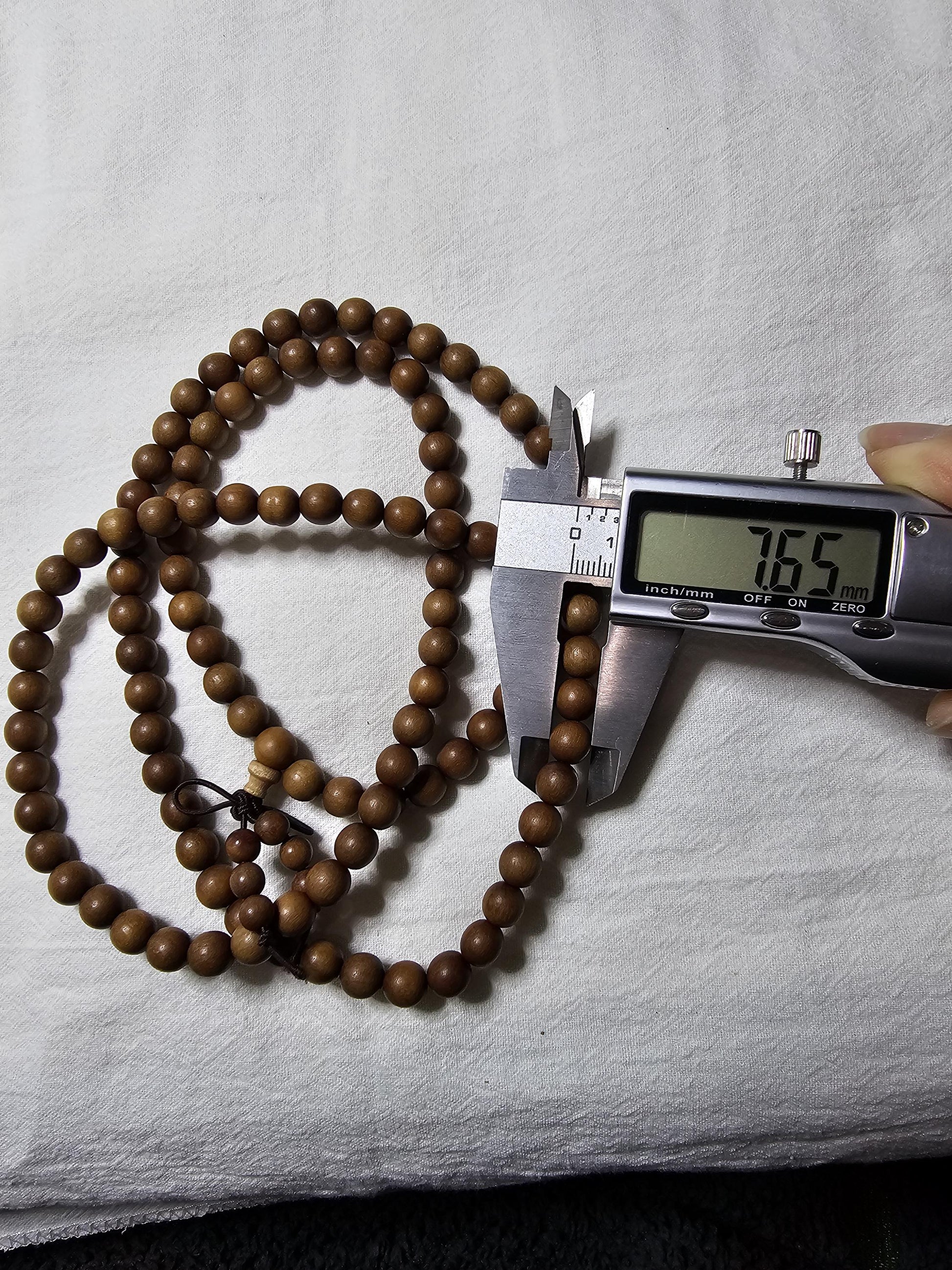 Sandalwood Necklace, Buddhist Bead, Fashion Accessories, Amora Wood