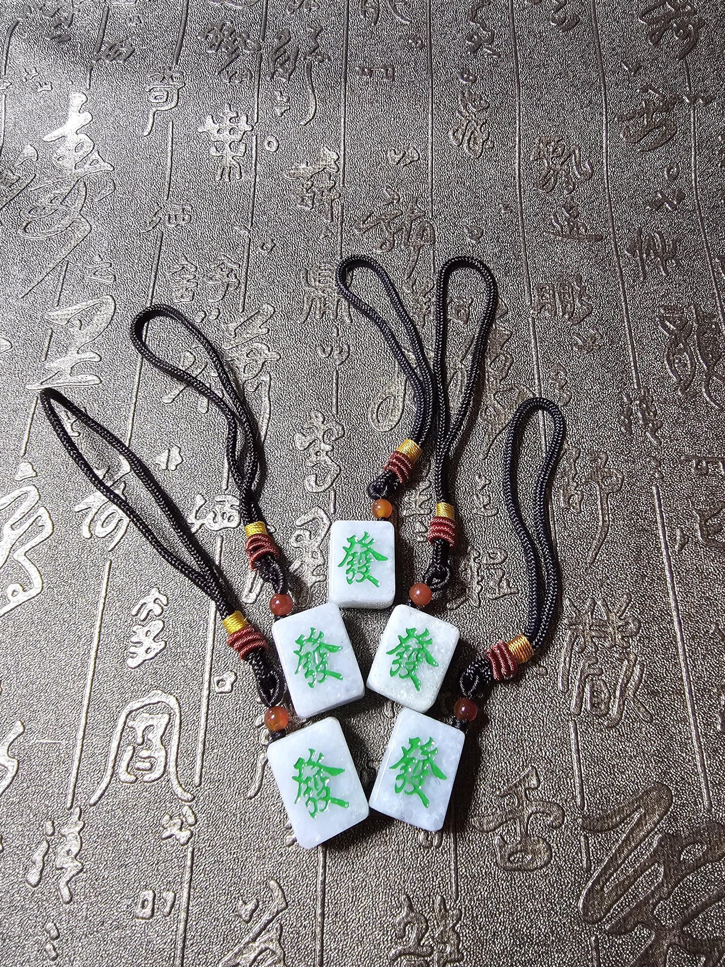 Mahjong Keychain, Wealth Wishes, Lucky MahJong, Mahjong Tiles