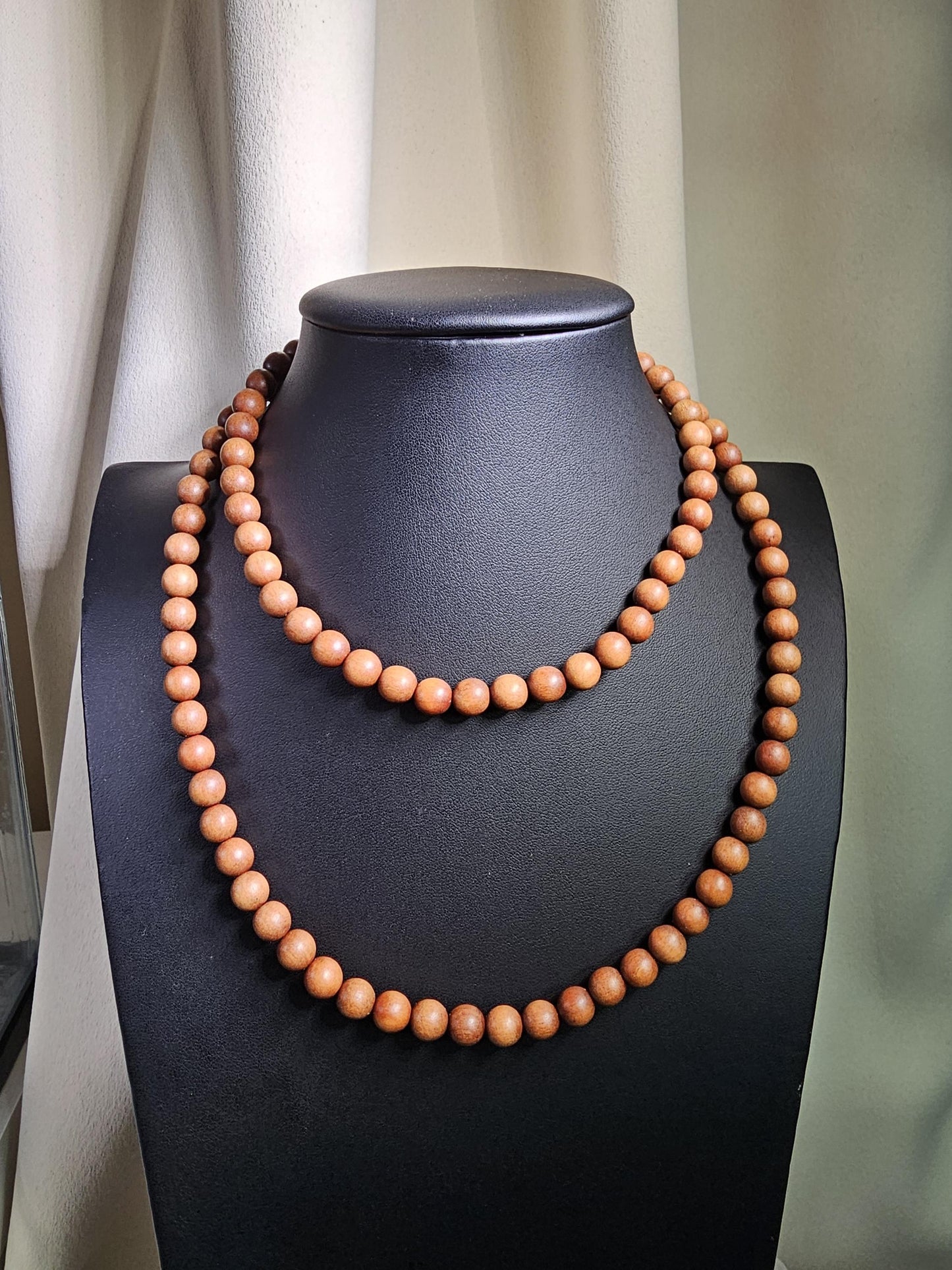 Sandalwood Necklace, Buddhist Bead, Fashion Accessories, Amora Wood