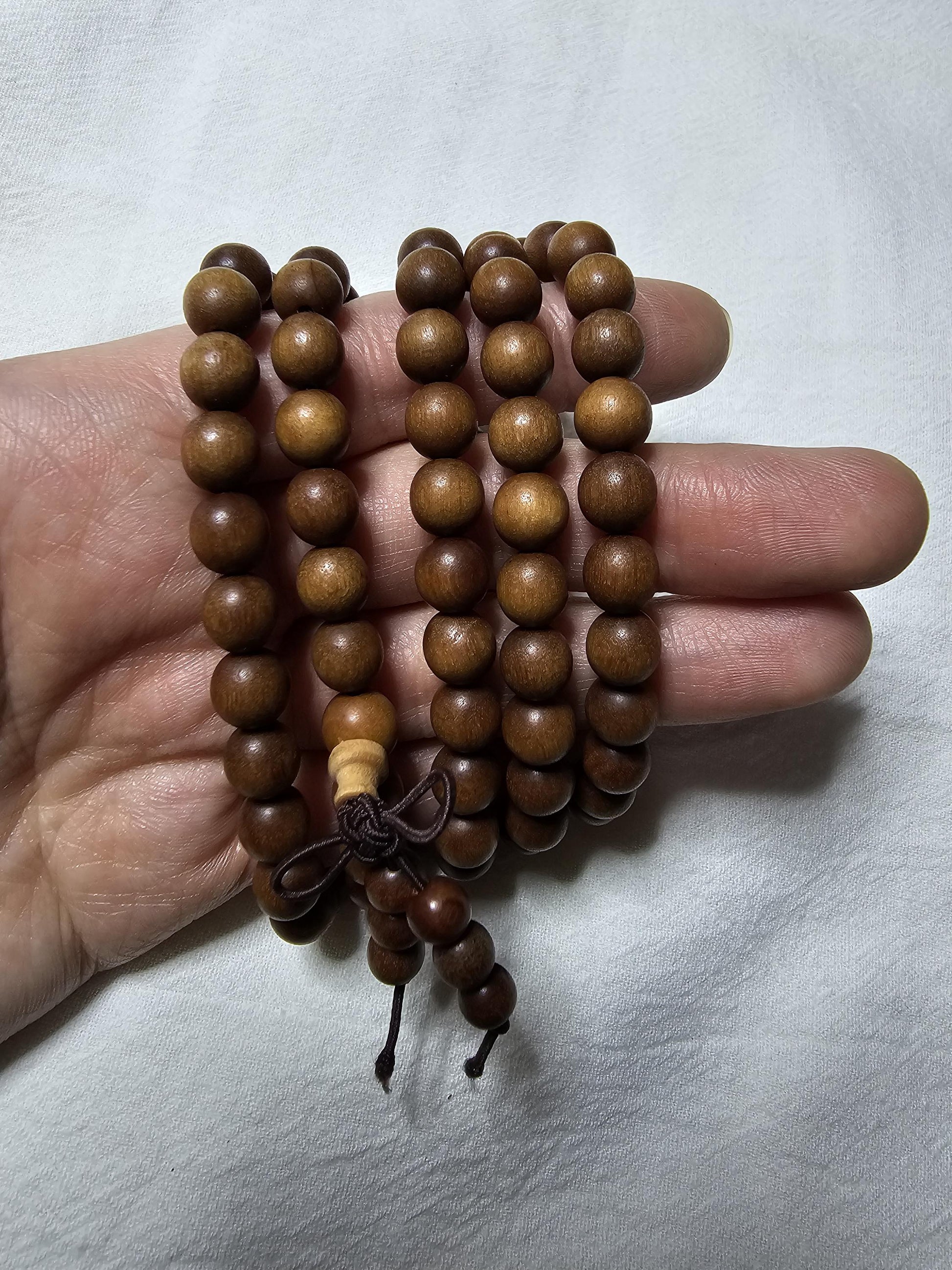 Sandalwood Necklace, Buddhist Bead, Fashion Accessories, Amora Wood